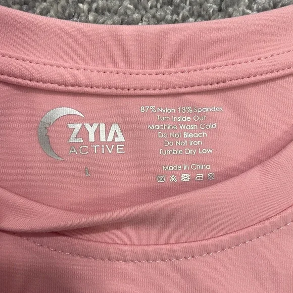 ZYIA Muted Pink Hi-Neck Stronger Tank - Picture 9 of 10